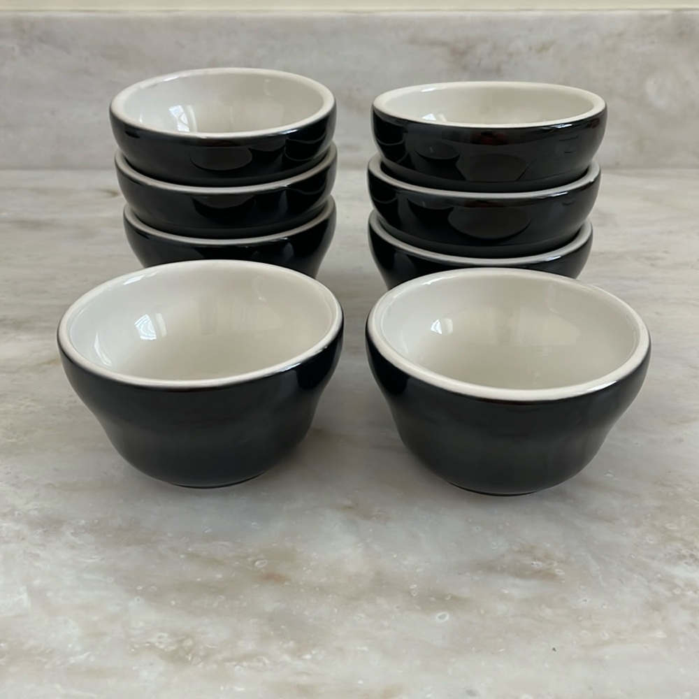 Homer Laughlin vintage custard cups 8